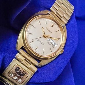 Bulova 1977 Set-o-matic Automatic 38mm Day Date Swiss Men's Watch